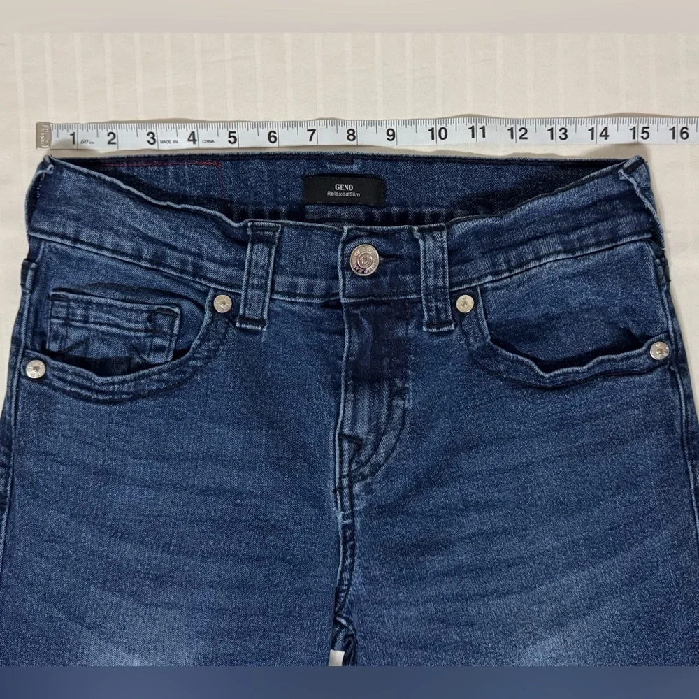 True Religion Geno Relaxed Slim Jeans Men’s 30x33 Blue Dark Wash Stretch